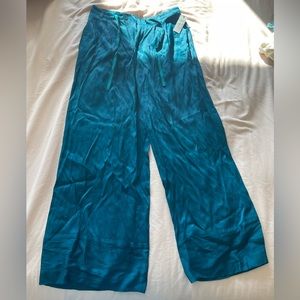 Anthropologie wide-leg silky pants